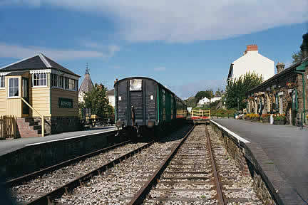 Pulling in to Bideford Station! - The Tarka Line