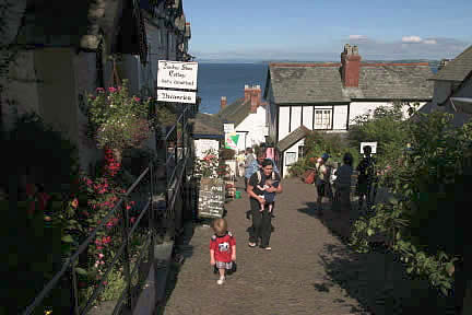 Stepping by Donkey Shoe Cottage, The Post Office & Kinglsey Museum, Clovelly