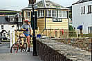 Tarka Trail  - Instow signal box is one of the smalled listed buildings