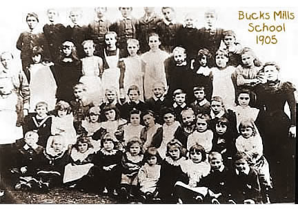 Bucks Mills School 1905 - School Mistress Florence Braund born 1877