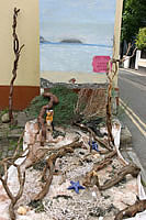 Driftwood artwork created by local Appledore resident Linda Bell